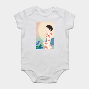 Morning glory Baby Bodysuit